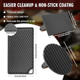 3-in-1 Cast Iron Grill Press Set Dual-sided Rectangular Round Grid Press Flat for Panini