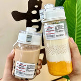 350/550ml Travel Plastic Clear Drinking Bottle Sports Water Bottle Drinking Cup