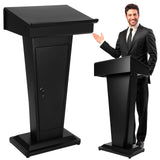 Metal  Lecterns Multi-Purpose Metal Podium Speaking Desk Large Capacity for Church