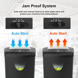Paper Shredder for Home, 12-Sheet Cross Cut, P-4 Security, Shreds Paper/Cards/CDs/Staples/Clips