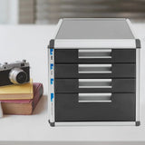 Modern Compact File Cabinet Concave Handles For Convenient Drawer Operation Smooth Surface For Easy Cleaning For Offices