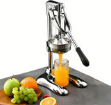 Heavy Duty Manual Citrus Juicer with U-Shaped Base, Stainless Steel Hand Press for Oranges