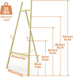 Heavy Duty Metal Easel Stand for Sign, Adjustable Chain, 4-Tier Height, for Wedding, Posters