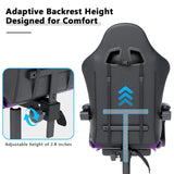 Gaming Chair with Headrest and Lumbar Support, Ergonomic High Back Office Chai