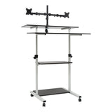 4 Tiers Working Writing Standing Desk Adjustable Computer Desk