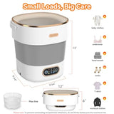 Portable Washing Machine Folding 20L Mini Washer and Spin-Dryer 3 Cleaning Modes and Deep Cleaning