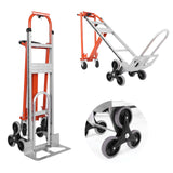 3 in 1 Stair Climbing Cart Folding Trolley Heavy Duty with Dual Handles Durable Hand Truck Dolly Cart