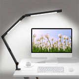 LED Desk Lamp with Clamp, Architect Dual Light Adjustable Swing Arm