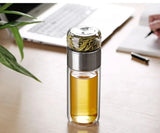 Tea Water Bottle High Borosilicate Glass Double Layer Tea Water Cup Infuser