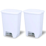 Glad 20 Gallon Trash Can - Plastic Kitchen Waste Bin with Odor Protection of Lid -Hands Free with Step