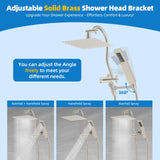 10'' High Pressure Rainfall Shower Head with Handheld Spray Showerhead