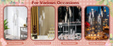 2pcs 5 Arm Floor Candelabra Acrylic Floor Candle Holder for Wedding