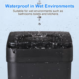 2 Pack 12L & 18L Automatic Trash Can Bathroom Touchless Motion Sensor Garbage Can with Lid for Bedroom living Room