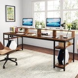 Tribesigns 78.74 Inches Extra Long Two-Person Desk, Double Computer Desk