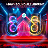 W-KING T11 100W RMS Bluetooth Speakers, IPX6 Waterproof, Wireless Deep Bass