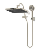 Hibbent 5-spray 13'' Shower Head, Dual Showerhead Combo with 10-mode Handheld Spray,