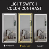 LED Full Length Mirror with Lights for Bedroom Dressing, Large Lighted