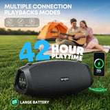 Bluetooth Speaker, 120W Peak Outdoor Loud Portable Speakers Bluetooth Wireless Boombox, IPX6 Waterproof