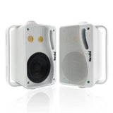Herdio 3.5'' 2PCS Passive Outdoor Speakers Wired Waterproof 200W 3 Way Premium Mountable Wall Mount
