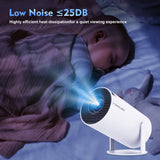 HD Native 720P 290 ANSI BT5.4 Android 14 Home Theater Outdoor Projector