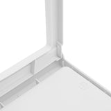 6-Pack Foldable Lap Desks with Device Slots, White PP Tray Table with Charging Port