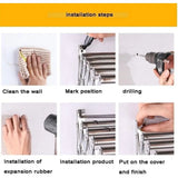 Wall-Mounted Laundry Drying Rack for Clothes,Towels, and Shoes Adjustable