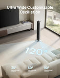 Tower Fan for Bedroom, 42 Inch 120° Oscillating Fan with 12 Speeds