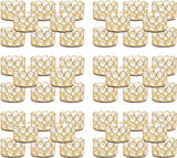 48PCS Gold Crystal Tea Light Candle Holders for Wedding Centerpieces