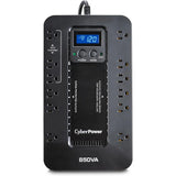 UPS Battery Backup and Surge Protector 850VA/510W w/ 12 Outlets for Home