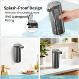 Touchless Foaming Soap Dispenser with USB Rechargeable Battery, 12oz Wall Mounted