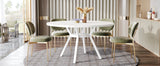 Tribesigns Round Dining Table for 4-6 People, 47-Inch Farmhouse Dinning Room Table
