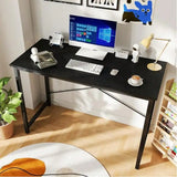 Sweetcrispy 44 In Computer Desk For Home Office, Modern Study Work Table