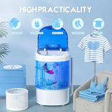 Mini Portable Washing Machine Single Tub Compact Washing Machine with Spin Cycle 6.6LBS Washing