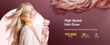 5 in 1 Hair Styler with Travel Bag Air Wrap 1200W Hair Dryer Straightening & Blow Dryer Brush