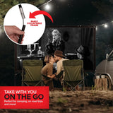 80 Inch Outdoor Movie Screen with Stand for Backyard Camping, Foldable