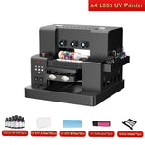 US/EU Stock A3 XP600 UV Printer A4 L805 UV Flatbed Printing Machine For Pen Metal Wood Acrylic UV DTF Printer UV Sticker Printer