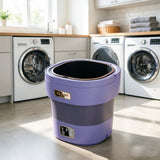 12L Collapsible Mini Washing Machine & Dryer - Deep Clean for Underwear, Socks & Small Clothes - Compact Laundry Solution for Apartments, Dorms, Hotels & Travel - with Spin Basket