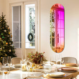 LUVODI Full-Length Rainbow Iridescent Wall Mirror Aesthetic Glass for Bedroom
