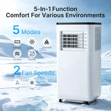 10000 BTU Portable AC with Cool, Dehumidifier,for Rooms Up to 450 Sq. Ft.,