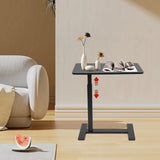 25.59-40.35inch Adjustable Overbed Bedside Table 4 Wheels Pneumatic Mobile Standing Desk Laptop Desk Hospital Home Use