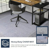 Chair Mat for Carpet 46" x 60" Office Chair Mat for Carpeted Floors Heavy Duty Vinyl Floor Mat