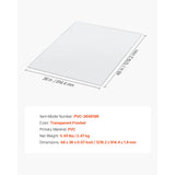 SucceBuy Chair Mat Plastic Floor Protector Rug with Studded Non-Slip