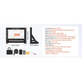 20FT Inflatable Projector Screen with Portable Storage Bag, 16:9 Easy Set Up
