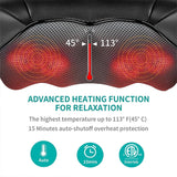 Shiatsu Neck and Shoulder Massager Heated Back Massager For Waist Leg
