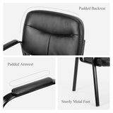 JHK Ergonomic Padded Backrest Leather Office Chair Waterproof PU Leather Conference Room Padded Sponge Cushion