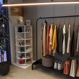 360 degree rotating six tier shoe storage rack for entryway space saving
