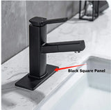 304 Stainless Steel Square faucet Cold and Hot Bathroom Washbasin Countertop Basin Washbasin Faucet Fashionable Easy to Inst