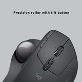 Logitech MX ERGO S Wireless Track Ball Mouse Wireless Bluetooth Charging Mouse Ergonomic Series Mouse Light Sound Office Design