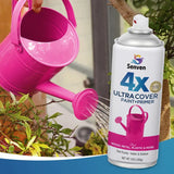 Senven 2 Packs of 26OZ Multi-Surface Spray Paint Kits Pink Primer Paint Quick-Drying Odorless