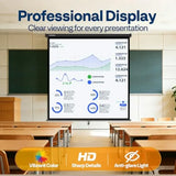 120 Inch 1:1 Pull Down Projector Screen for Indoor Home Theater and Office